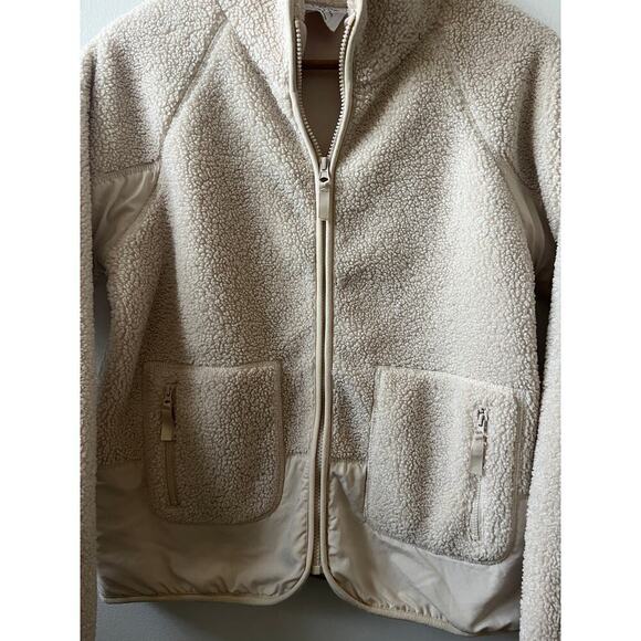 Sage Collective faux shearling city cropped jacket women's size small - Picture 2 of 5
